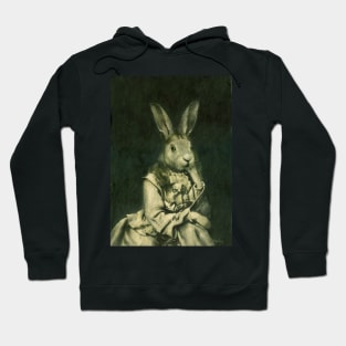 Victorian Hare Girl Hoodie